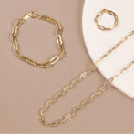 K18 ペーパークリップ ネックレス 2.7mm幅