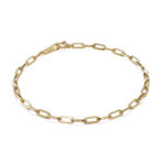 K18 ペーパクリップ ブレスレット 2.7mm幅