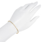 K18 ペーパクリップ ブレスレット 2.7mm幅