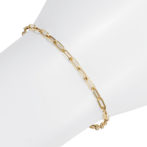 K18 ペーパクリップ ブレスレット 2.7mm幅