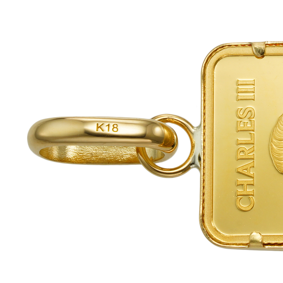 K24 純金 コイン ペンダント タロットカード XXI 世界 2g シンプルフレーム シンプルバチカン | SPERANZA