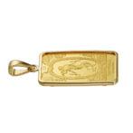 K24 純金 コインペンダント タロットカード XXI 世界 シンプルフレーム サンカクバチカン