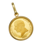 K24 純金 コイン ペンダント ロイヤルミント キャット エキゾチックショートヘア 1/20oz シンプルフレーム