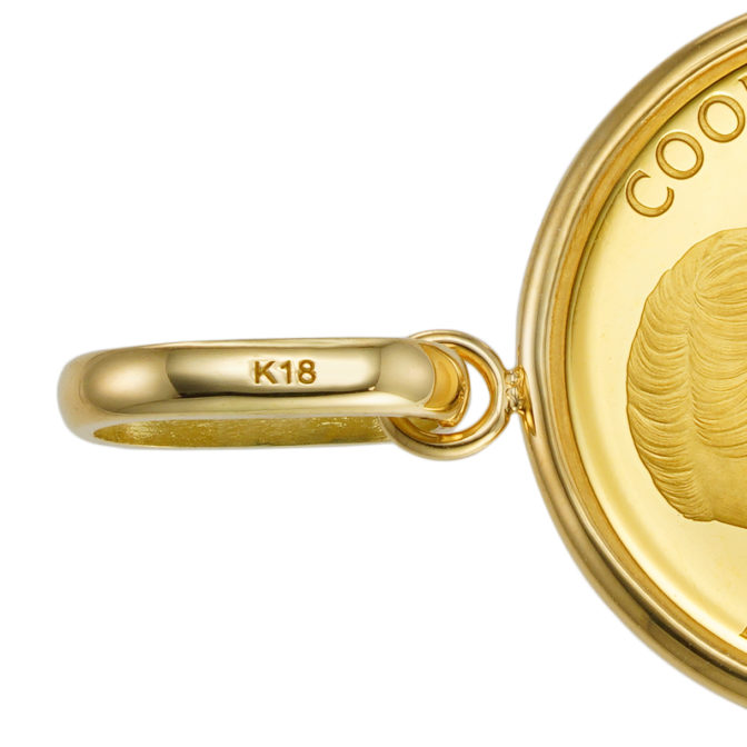 K24 純金 コイン ペンダント ロイヤルミント キャット エキゾチックショートヘア 1/20oz シンプルフレーム