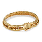 K18 18金 喜平ブレスレット 14面 Ｍカット トリプル 45ｇ 18cm 9.7ｍｍ幅