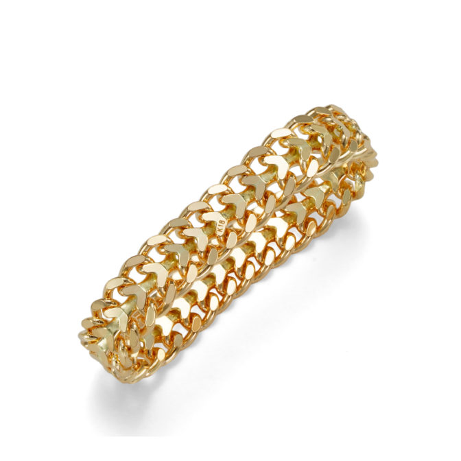 K18 18金 ハートビスマルクリング 3.8mm幅 ソフトタイプ