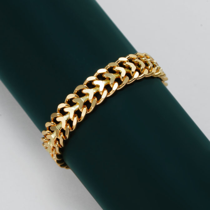 K18 18金 ハートビスマルクリング 3.8mm幅 ソフトタイプ