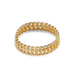 K18 18金 ハートビスマルクリング 3.8mm幅 ソフトタイプ