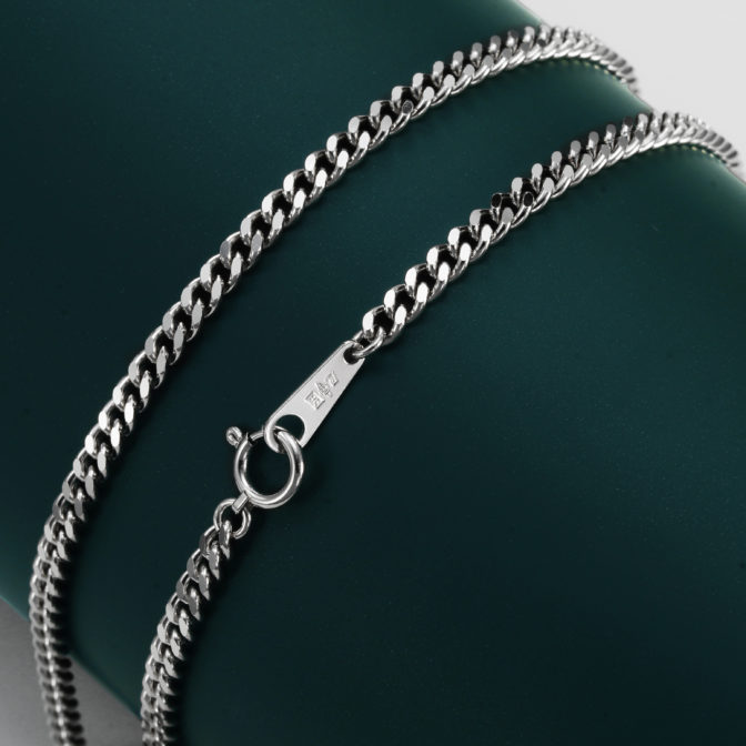 Pt850 プラチナ 2面シングル 20g 50cm 引輪