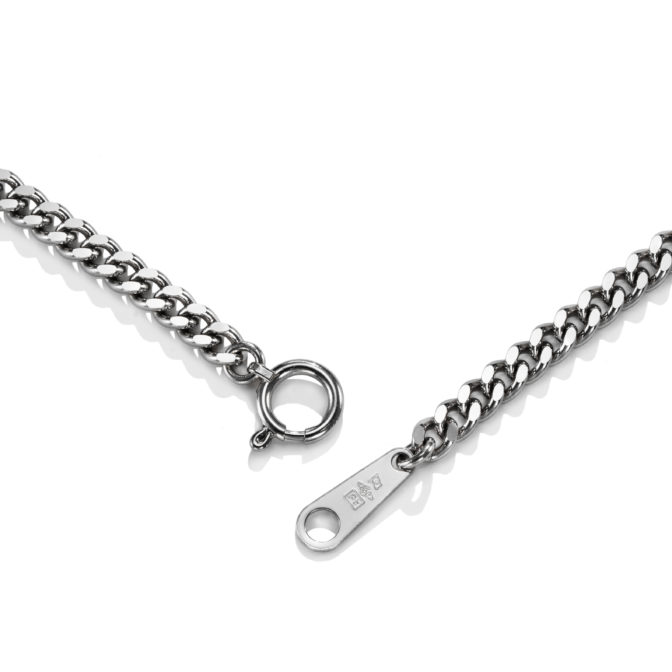 Pt850 プラチナ 2面シングル 20g 50cm 引輪