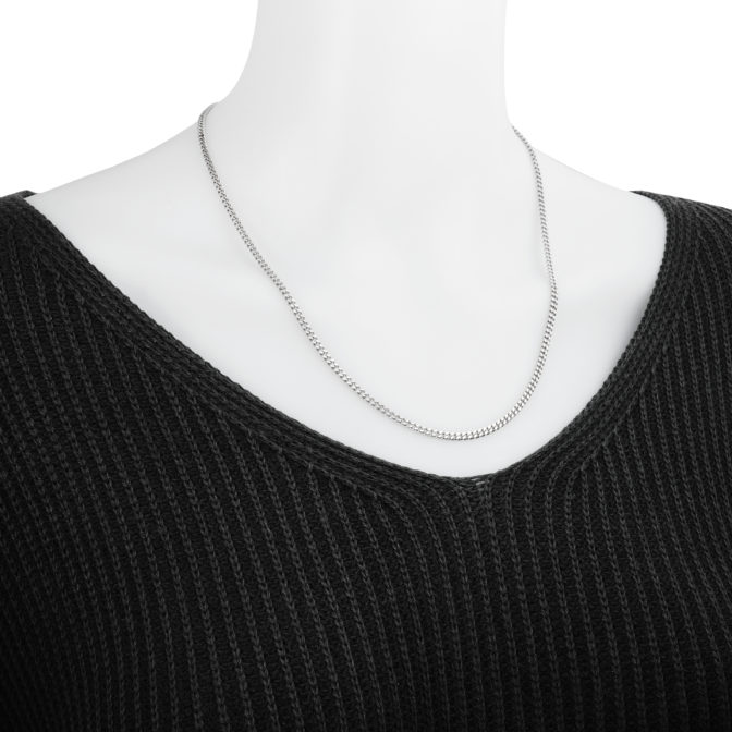 Pt850 プラチナ 2面シングル 20g 50cm 引輪