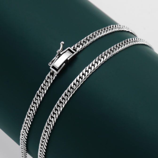 Pt950 プラチナ 喜平ネックレス 6面ダブル 20g 50cm 3.3mm幅