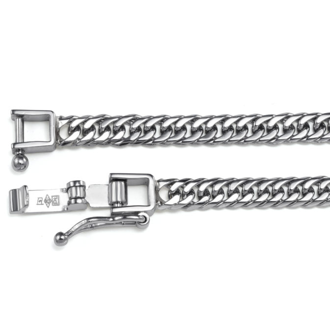 Pt950 プラチナ 喜平ネックレス 6面ダブル 20g 50cm 3.3mm幅