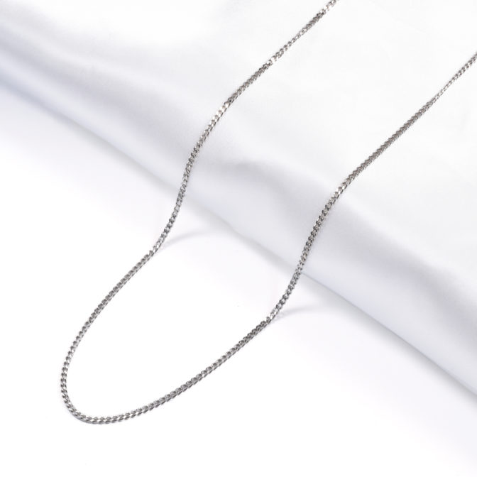 Pt999 純プラチナ 2面シングル 10g 50cm 引輪