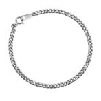 Pt999 純プラチナ 喜平ブレスレット 2面シングル 10g 18cm 3.2mm幅 引輪