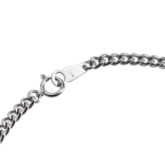 Pt999 純プラチナ 喜平ブレスレット 2面シングル 10g 18cm 3.2mm幅 引輪