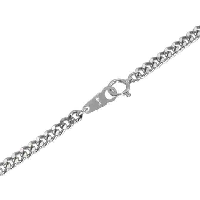 Pt999 純プラチナ 2面シングル 30g 50cm 引輪