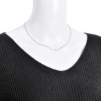 Pt999 純プラチナ スクリュー ネックレス 1.5mm幅 40cm