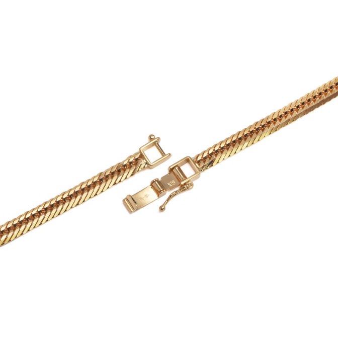 K18 18金 喜平ネックレス 12面カット トリプ 28g 55cm