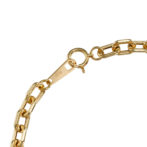 K18 18金 ラインカット アズキ ブレスレット 4.6mm幅