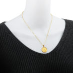 K24 純金 メダル コインペンダント クレオパトラ バステト 1/10oz シンプルフレーム