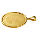 K24 純金 メダル コインペンダント クレオパトラ バステト 1/10oz シンプルフレーム