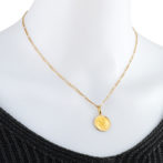 K24 純金 コインペンダント グリフォン 1/20oz シンプルフレーム