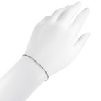 Pt850 プラチナ フィガロチェーン ブレスレット 2mm幅