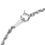 Pt850 プラチナ ロープ チェーン ブレスレット 2mm幅