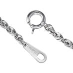 Pt850 プラチナ ロープ チェーン ネックレス 2mm幅