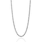 Pt850 プラチナ ロープ チェーン ネックレス 2mm幅