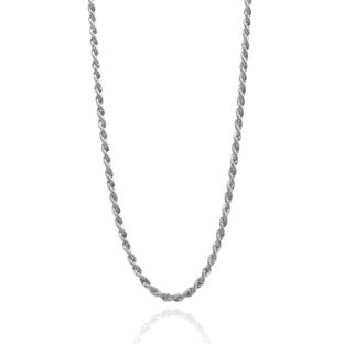 Pt850 プラチナ ロープ ネックレス 2mm幅 50cm 引輪