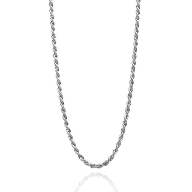 Pt850 プラチナ ロープ ネックレス 2mm幅 50cm 引輪