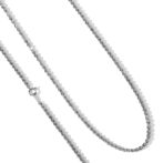 Pt850 プラチナ ロープ チェーン ネックレス 2mm幅