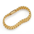 K18 18金 キヘイ ビスマルク チェーン リング 4mm幅 ソフトタイプ