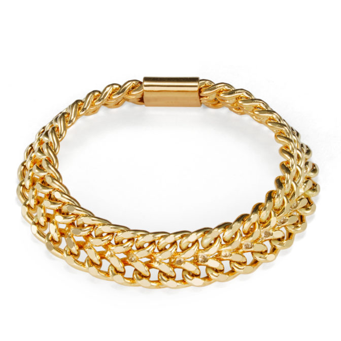 K18 18金 キヘイ ビスマルク チェーン リング 4mm幅 ソフトタイプ