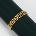 K18 18金 キヘイ ビスマルク チェーン リング 4mm幅 ソフトタイプ