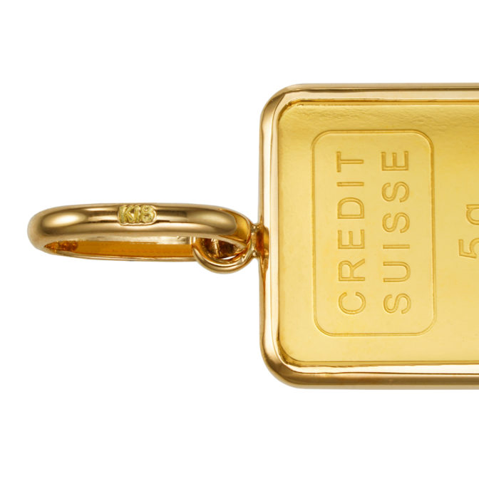 K24 純金 インゴット ペンダント リバティ 自由の女神 5g シンプルフレーム