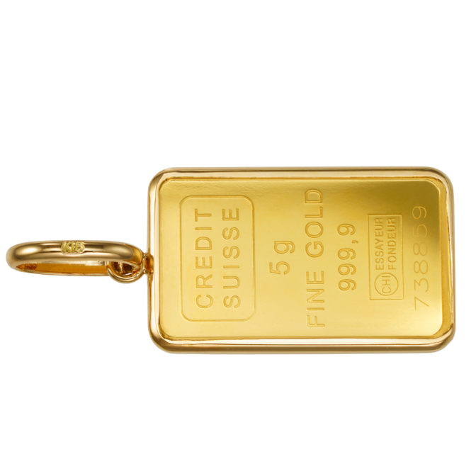 K24 純金 インゴット ペンダント リバティ 自由の女神 5g シンプルフレーム