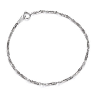 Pt850 プラチナ スクリュー チェーン ブレスレット 1.9mm幅 16cm～22cm 引輪 選べるサイズ