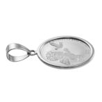 Pt999 純プラチナ コインペンダント ツバル1エンジェル 1/25oz Pt900 シンプルフレーム