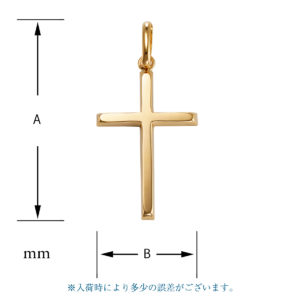 K18 ゴールド クロス ペンダントトップ No.01