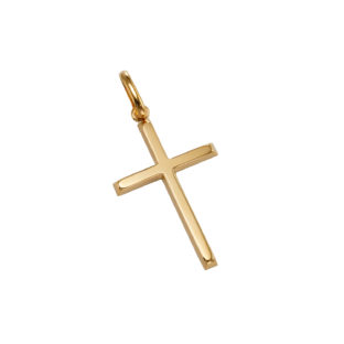 K18 18金 ゴールド クロス ペンダントトップ No.01