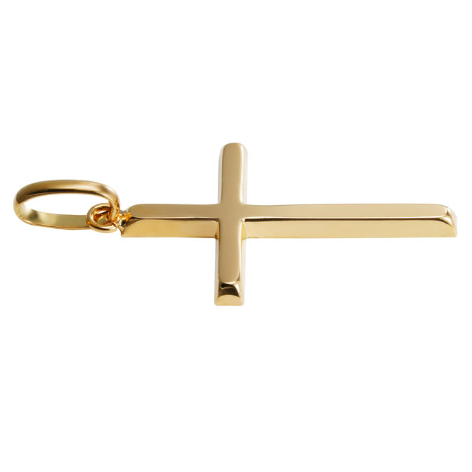 K18 ゴールド クロス ペンダントトップ No.01