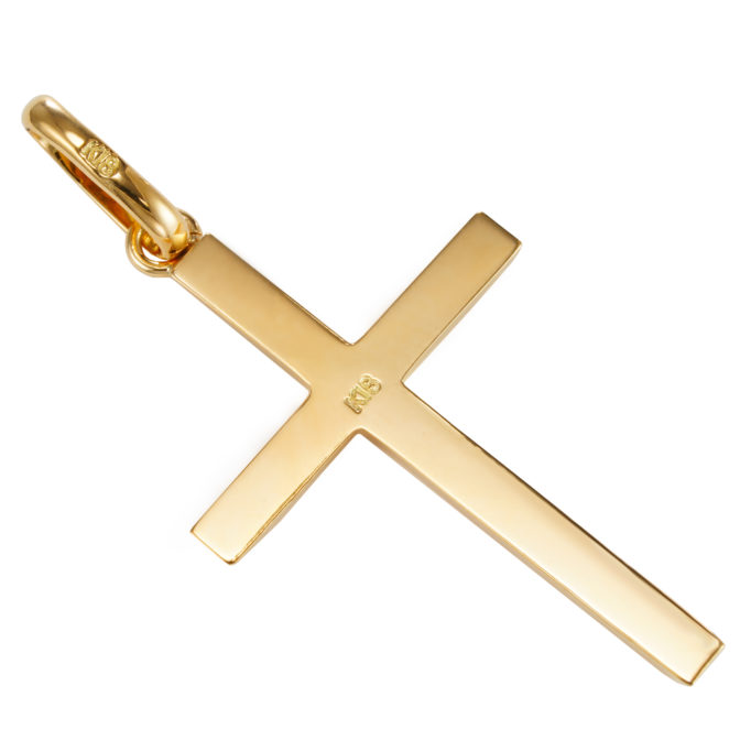 K18 ゴールド クロス ペンダントトップ No.01