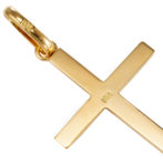 K18 ゴールド クロス ペンダントトップ No.01