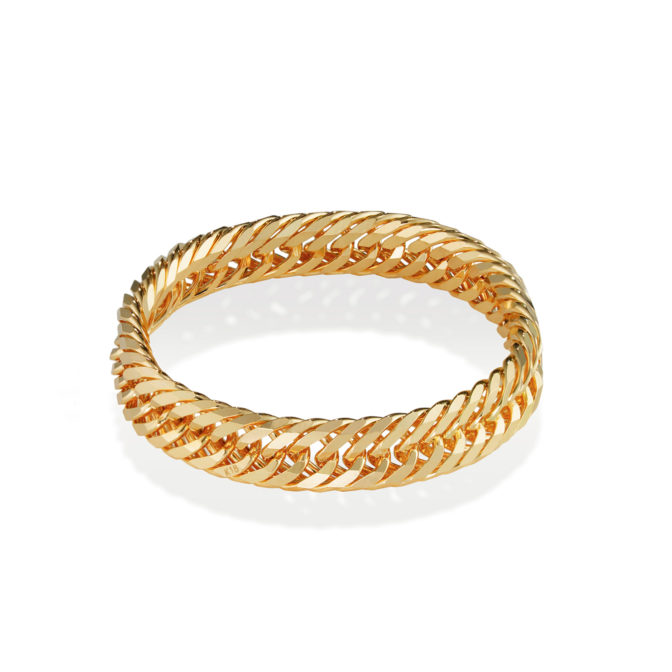 K18 18金 喜平リング 12面トリプル 3.1mm幅 ソフトタイプ チェーン