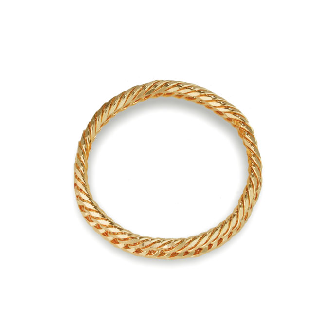 K18 喜平リング 12面トリプル 3.1mm幅 ソフトタイプ