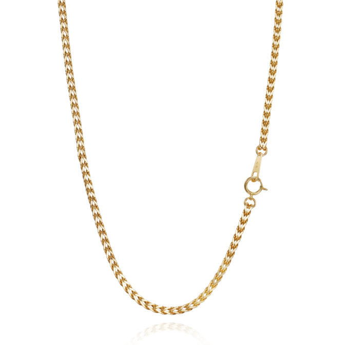 K18 18金 スパイクチェーン ネックレス 2.5mm幅 38cm～80cm 選べるサイズ