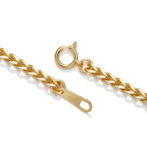 K18 18金 スパイクチェーン ネックレス 2.5mm幅